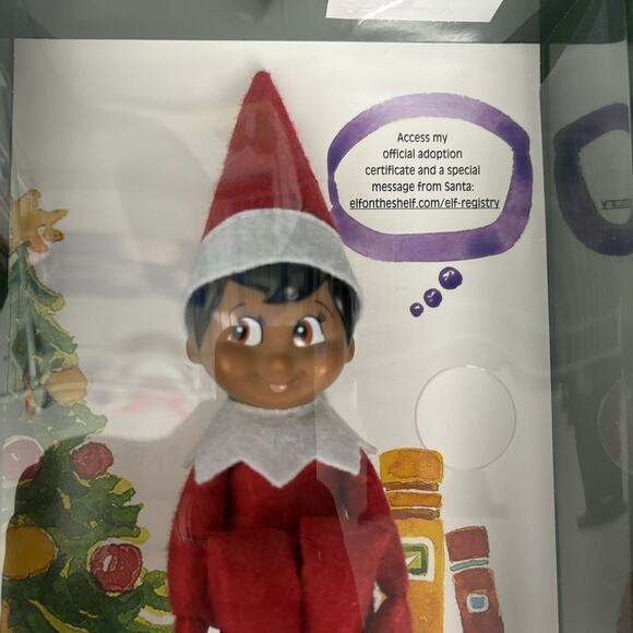 New! Elf on The Shelf a Christmas Tradition Toy Figure Boy Dark - Picture 6 of 6